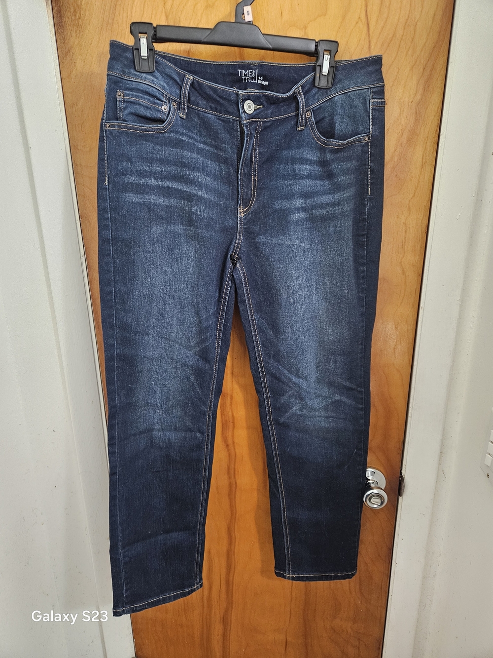 Time and Tru Women's Dark Blue Ankle Skinny Jeans